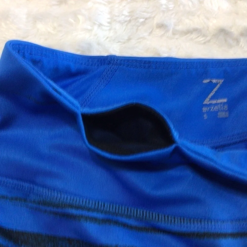 Z By Zella Leggings Blue Black S Running Gym Workout